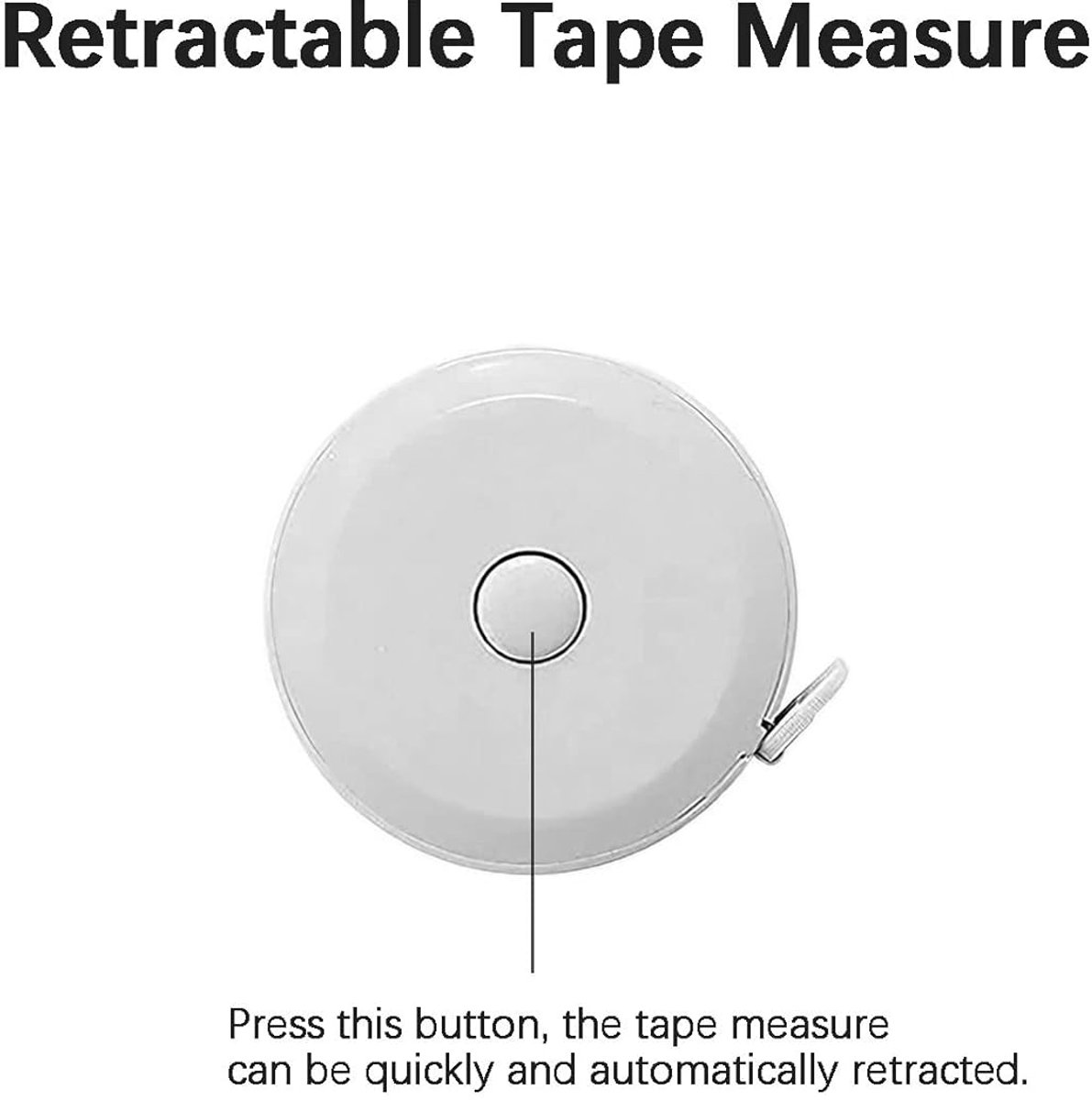 Measuring Tape - 3-Pack - Extendable Measuring Tape - Double-Sided Flexible Measuring Tape - Suitable for Measuring Body Sizes - 60 Inches (1.5 Meters) - Can Be Used for Sewing Fabrics, Making Clothes, Etc. (Macaron Blue, Pink, Green) - Image 3