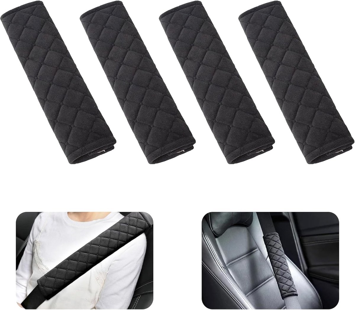 Seat Belt Pads - Adults and Children - Soft and Washable - Seat Belt Pads - Universal Seat Belt - Image 1