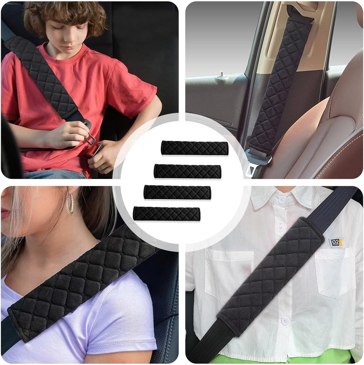 Seat Belt Pads - Adults and Children - Soft and Washable - Seat Belt Pads - Universal Seat Belt - Image 5