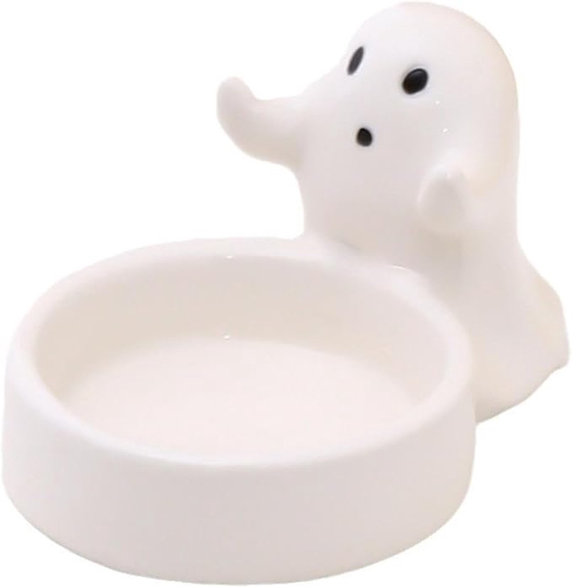 1 Piece - Ceramic Ghost Candle Holder - Cute Ghost Ornament - Birthday Gift - Desk Decoration (Style 2) - Image 1