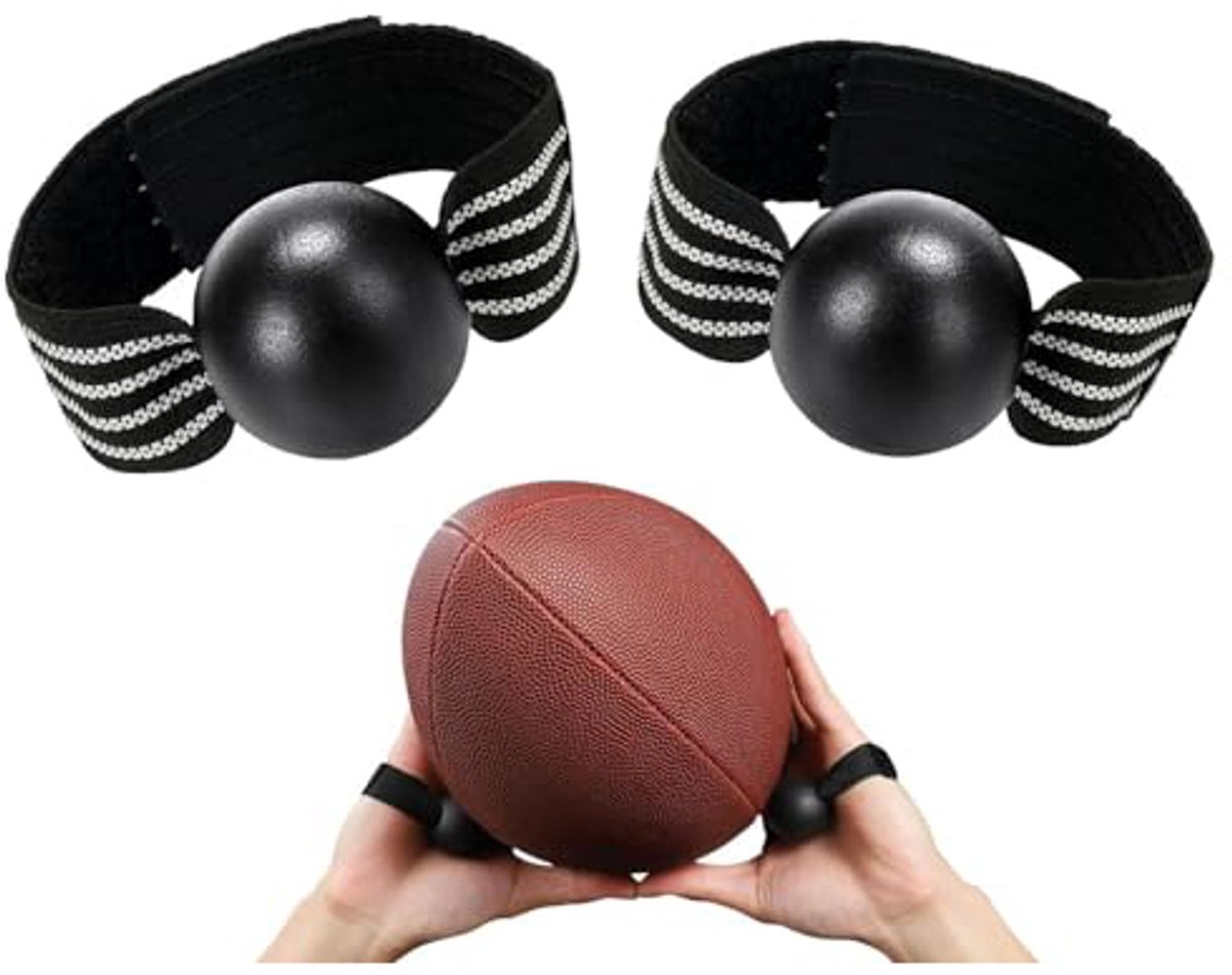 2-Piece Volleyball Hand Shape Trainer - Soft Nylon & Wooden Beads - Adjustable Size for Correct Ball Placement - For Training and Competition - Image 1