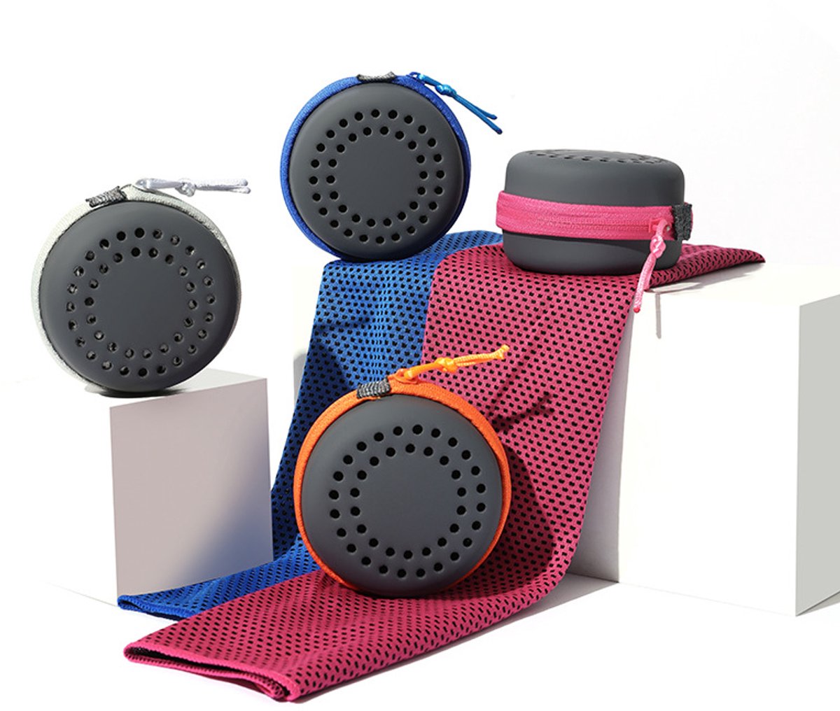 Cooling Towel for Summer & Sports - Quick-Drying & Cooling - Quick-Drying Towels - Cooling Towels for Running - With Storage Box - 30x80 cm (Adult Size) Gray - Image 4
