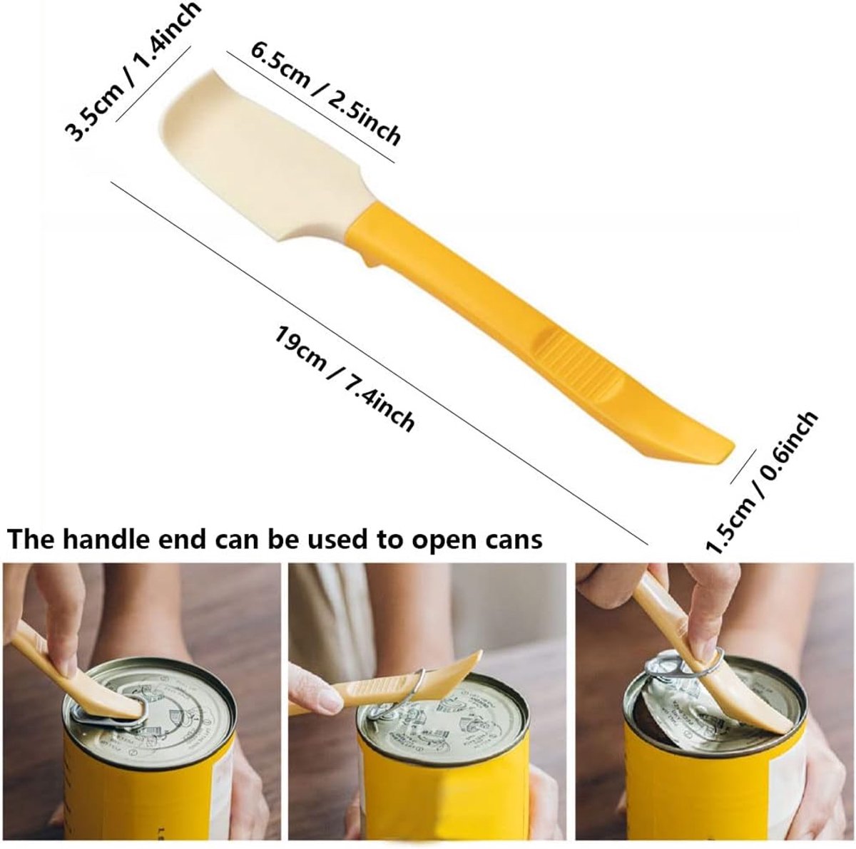 Baking Spatula - Kitchen Spatula - Household 2-in-1 Baking Spatula - Spatula for cream, jam and butter - Kitchen Mixing Spatula - Bottle Opener - Image 6