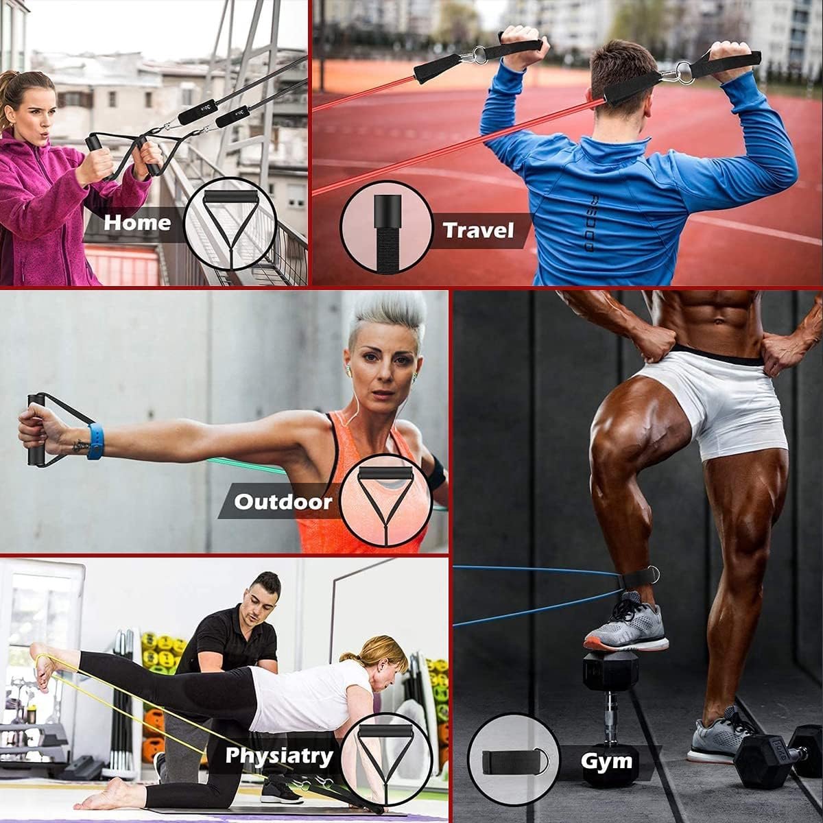 Resistance Bands - Exercise Bands - Training Bands - Resistance Bands with Handles for Men and Women - Exercise Bands for Fitness and Strength Training at Home - Image 2