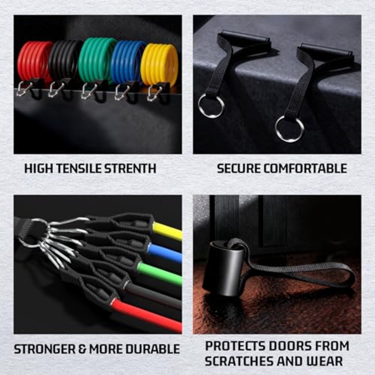 Resistance Bands - Exercise Bands - Training Bands - Resistance Bands with Handles for Men and Women - Exercise Bands for Fitness and Strength Training at Home - Image 6