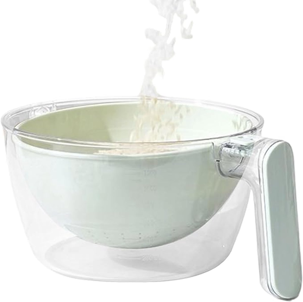 Kitchen Tools - Dishwashing Liquid - Fruit Washing Basin - Dish Drainer - Rotating Dish Drainer - Suitable for kitchen salads, mixing food, fruits, vegetables and other snacks. - Image 1