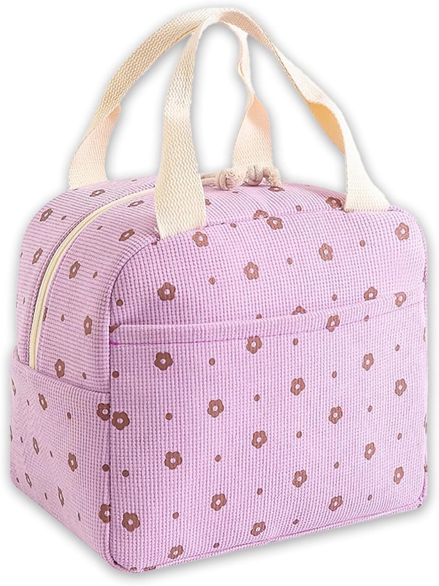 Cooler Bags - Lunch Bag - Handle Strap - Cooler Bag - Lunch Bag - Insulated Cooler Bag - Picnic Bag - 25.5*21*17cm - Suitable for work, office, travel and picnics（Purple） - Image 1