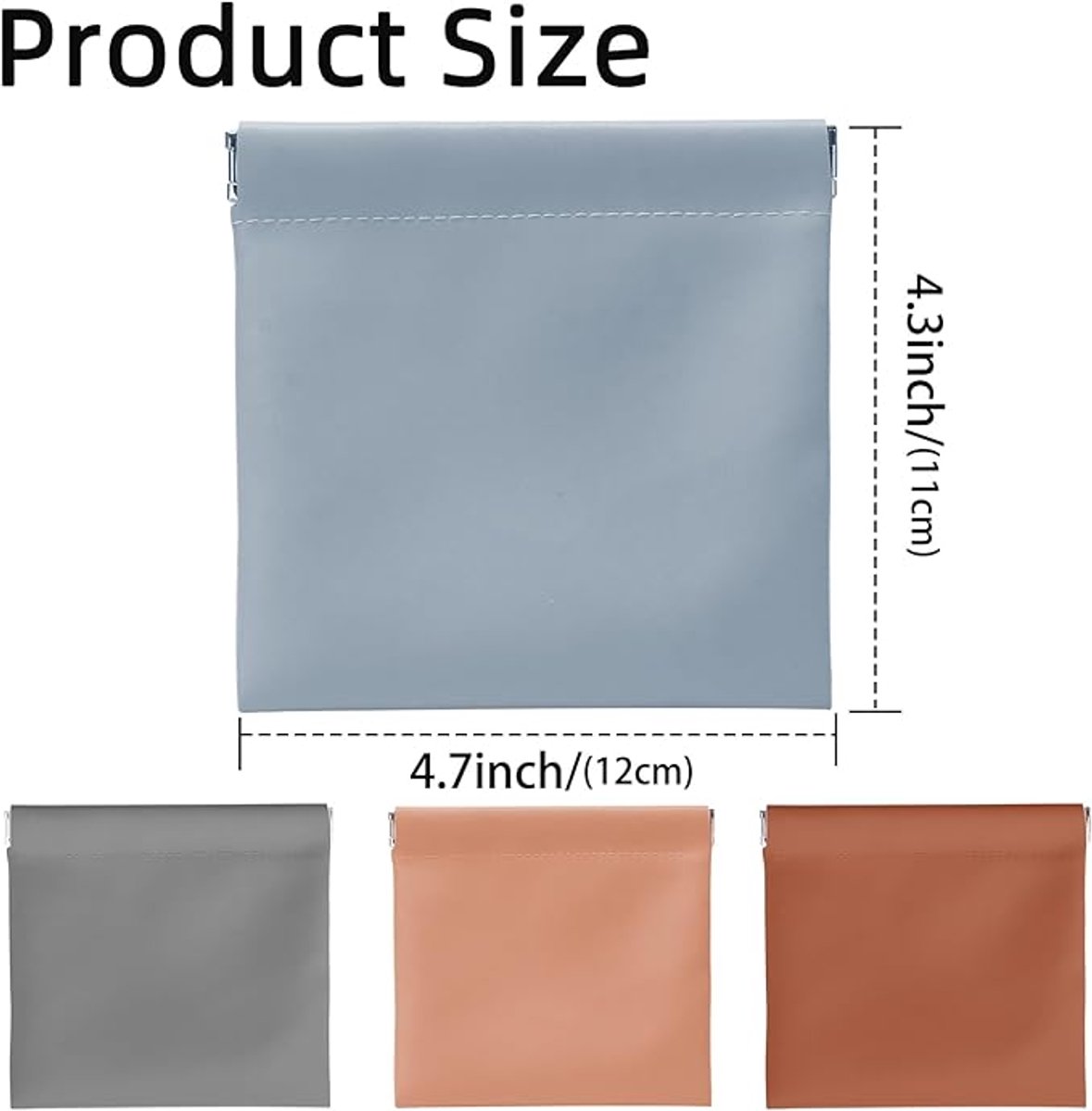 Wallet - Organizer - Men's Wallet - Gift - Men's Gift - Gift for Men - Gift for Boyfriend - Gift for Father - Set of 4 (Blue, Brown, Light Gray, Apricot) - Image 6