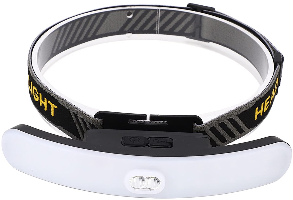 Headlamp LED Rechargeable - Headlight - COB Headlamp - 6 Light Modes - USB Rechargeable - Headlamp Flashlight - Suitable for Fishing and Running - Image 1