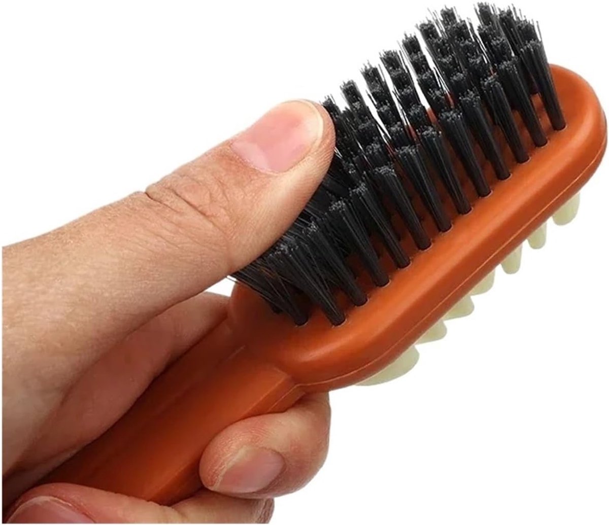 Shoe Brush - 2-in-1 Matte Shoe Brush - Soft Cleaning Brush - Silicone Brush - Provides optimal care for suede and leather shoes. - Image 5