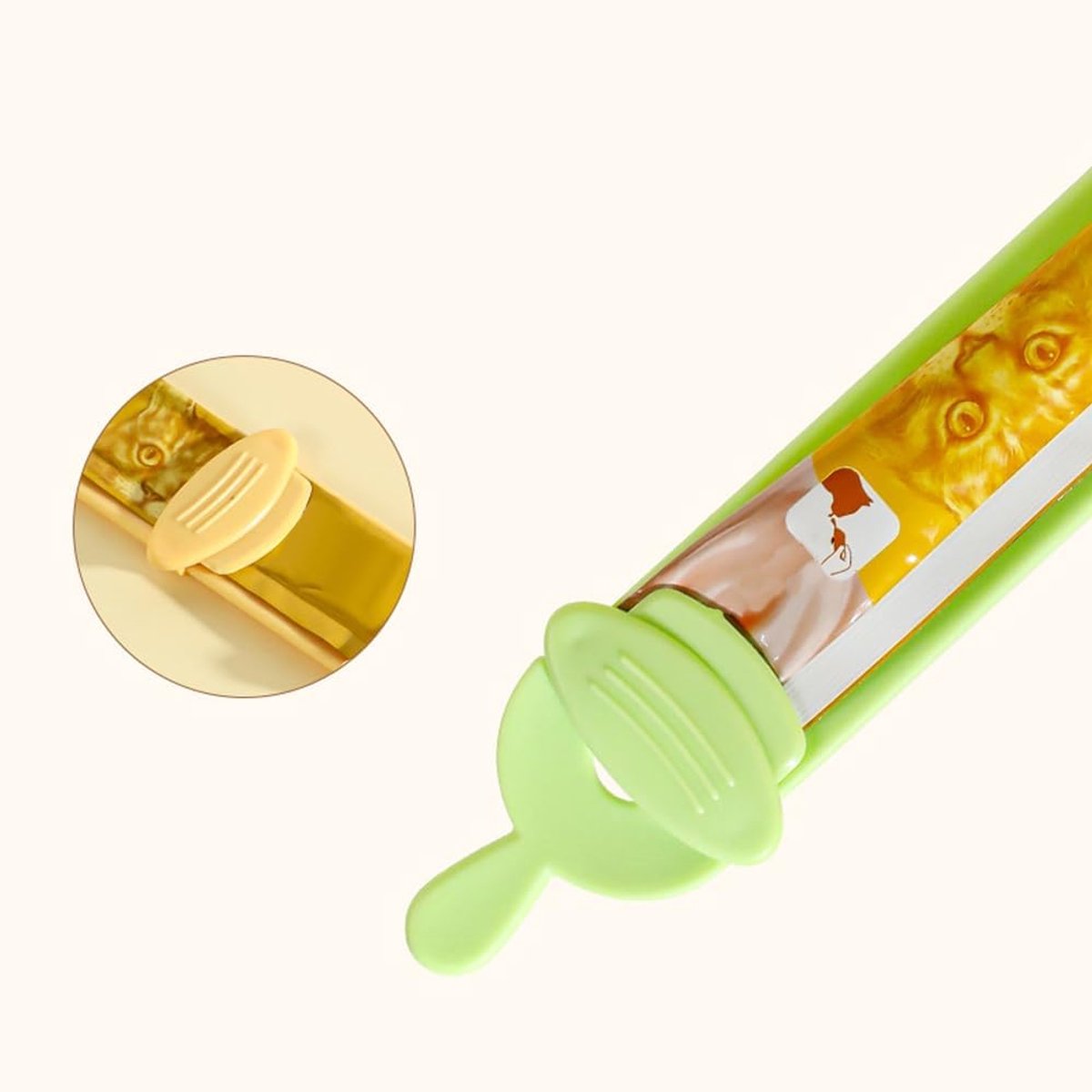 spoon for cats - Squeeze spoon for cat food - Feeding spoon for cat treats - Feeding spoon for wet food - Lick spoon for liquid cat food - Set of 3 - Image 3