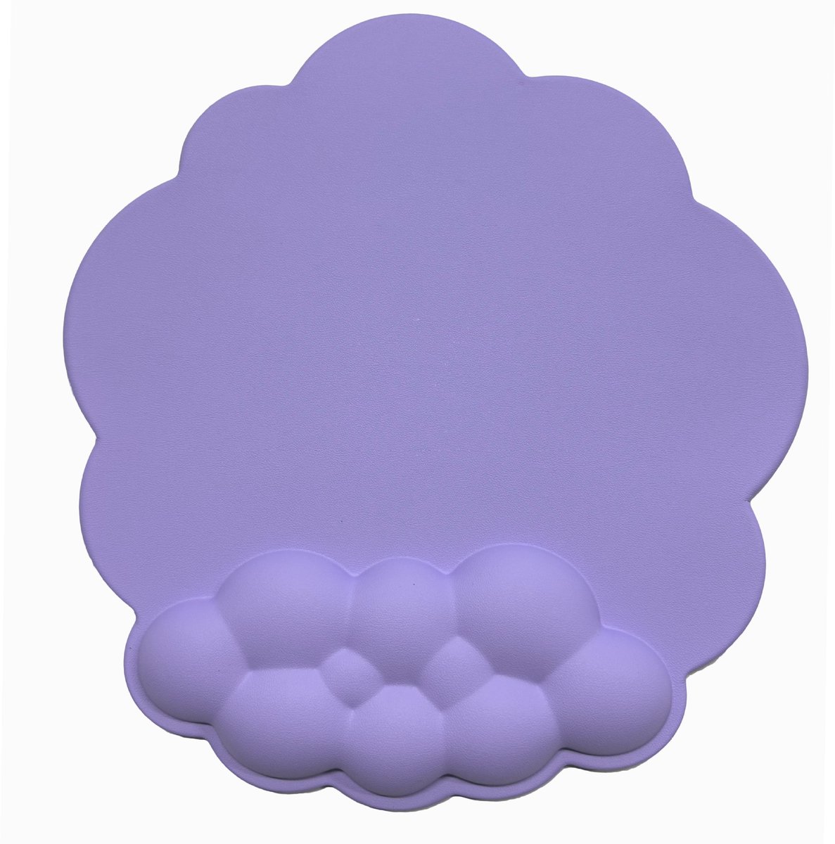 Mouse Pad - Mouse Pad with Wrist Rest - Ergonomic Mouse Pad - Mouse Pad with Leather Surface, Suitable for Computers, Laptops, Office, Home and Travel, with Non-Slip Bottom - Purple - Image 1