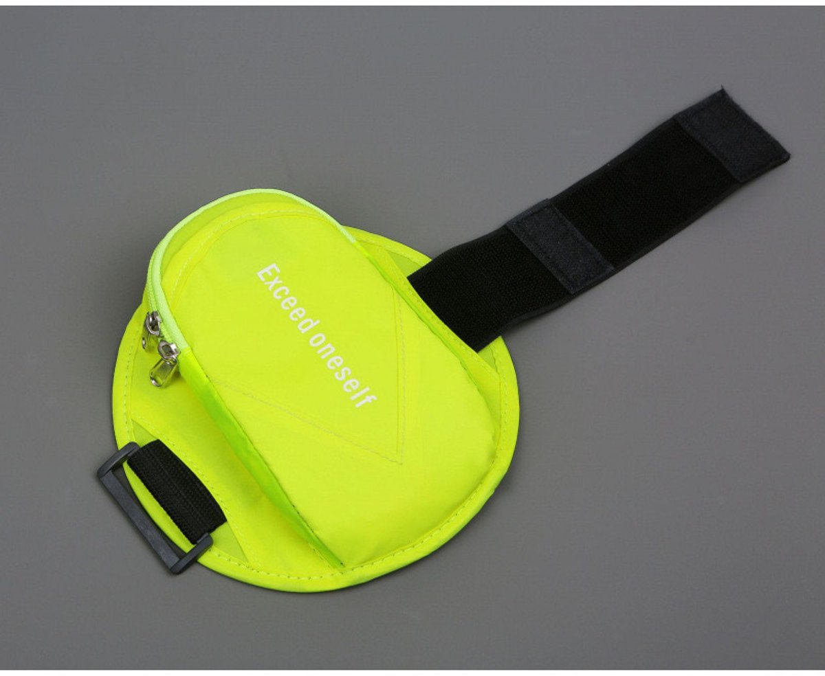 Sports Bag - Running Armband - Phone Holder for Running - Reflective Sports Accessories - With Adjustable Shoulder Strap - Suitable for Running, Camping and Hiking (Vegetable) - Image 1