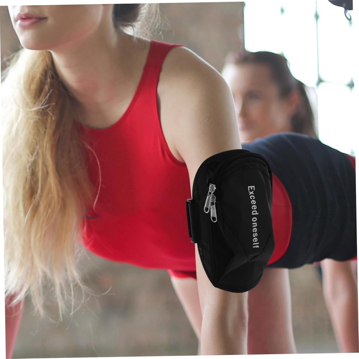 Sports Bag - Running Armband - Phone Holder for Running - Reflective Sports Accessories - With Adjustable Shoulder Strap - Suitable for Running, Camping and Hiking (Vegetable) - Image 5