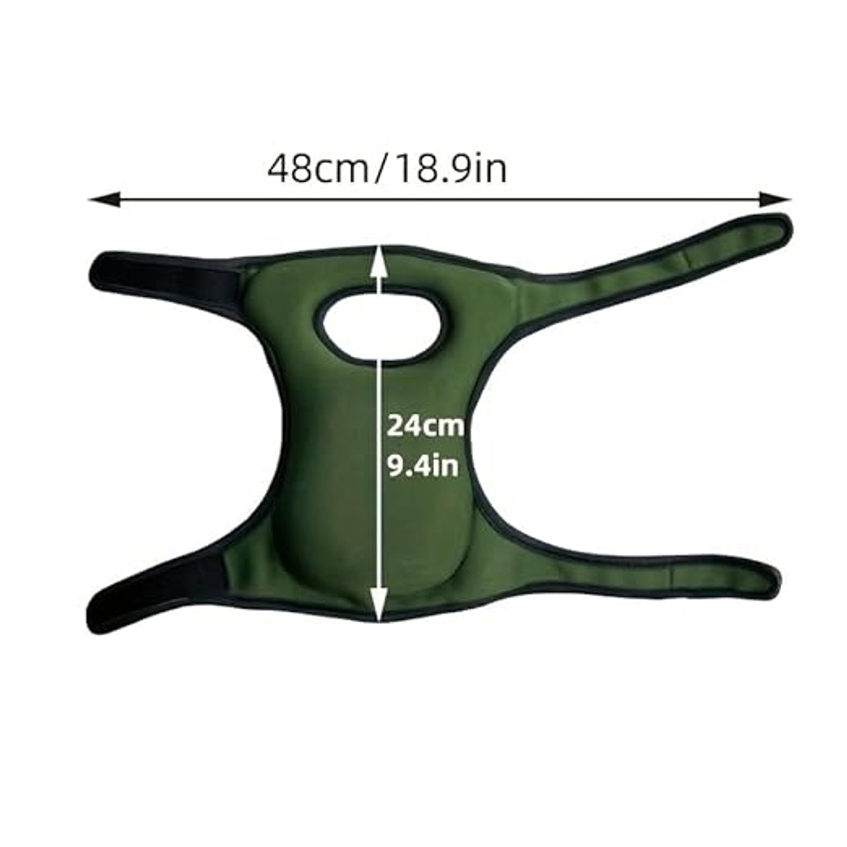2-Pack - Garden Knee Braces - Soft and Comfortable Protective Knee Braces - Adjustable and Non-Slip - For Gardeners to Use When Cleaning, Scrubbing Floors and Pruning (Black) - Image 2