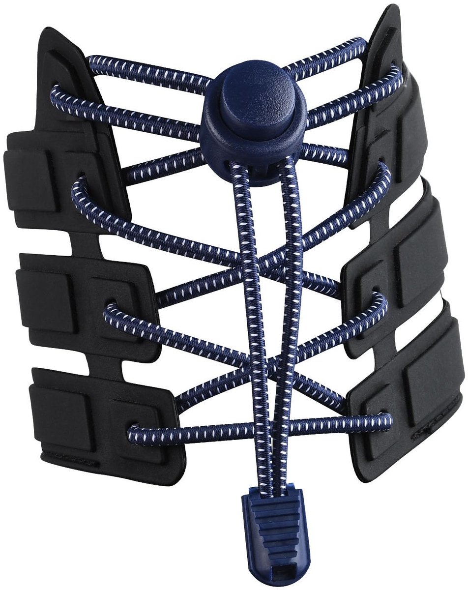 Sneaker Laces 120CM suitable for Sneakers - Elastic laces without a tie - Suitable for students and adults - With strong buckle and quick-release function (Royal Blue) - Image 1