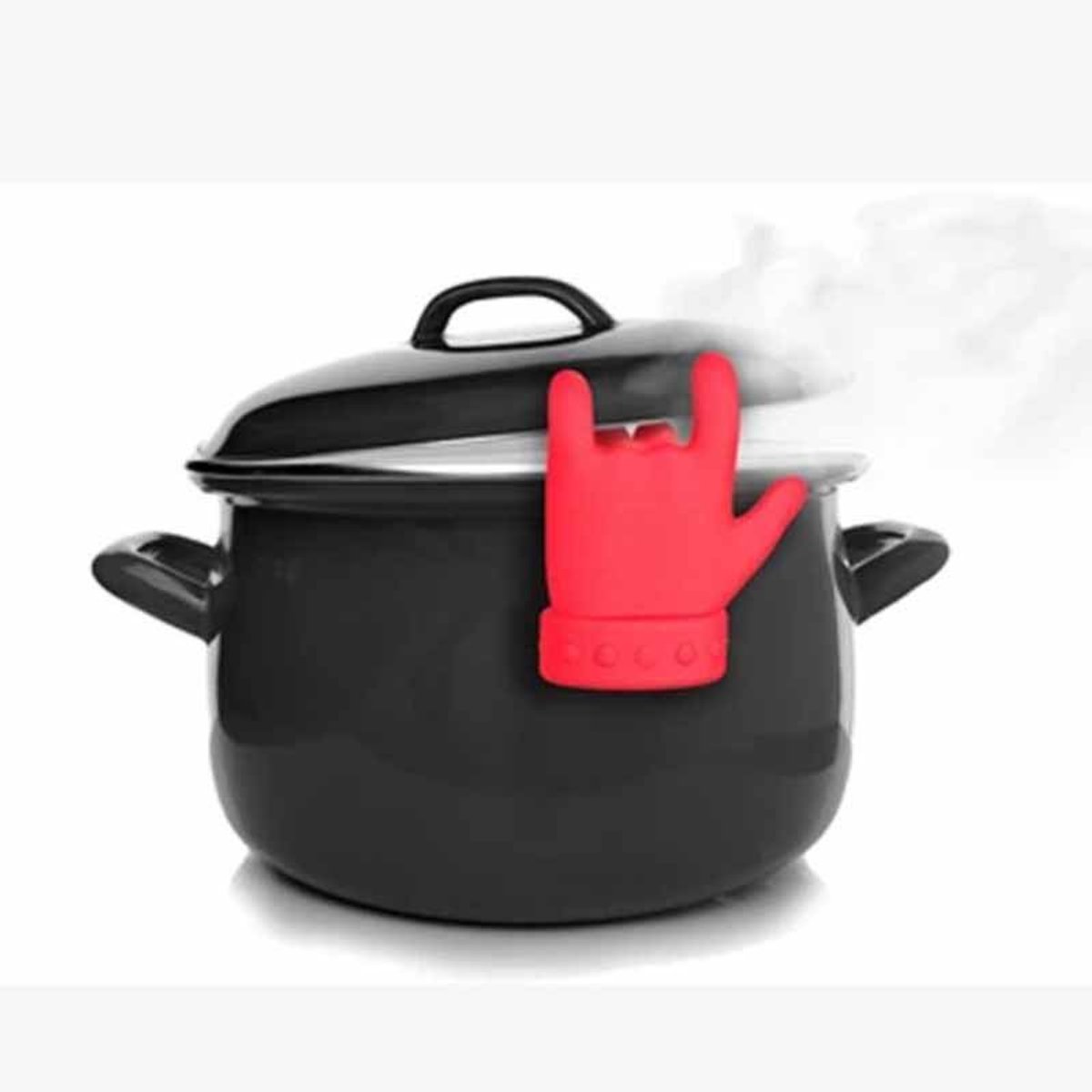 Silicone Pan Lid Support - Prevents Boiling Over & Allows Steam to Escape - Kitchen Aid - Image 1