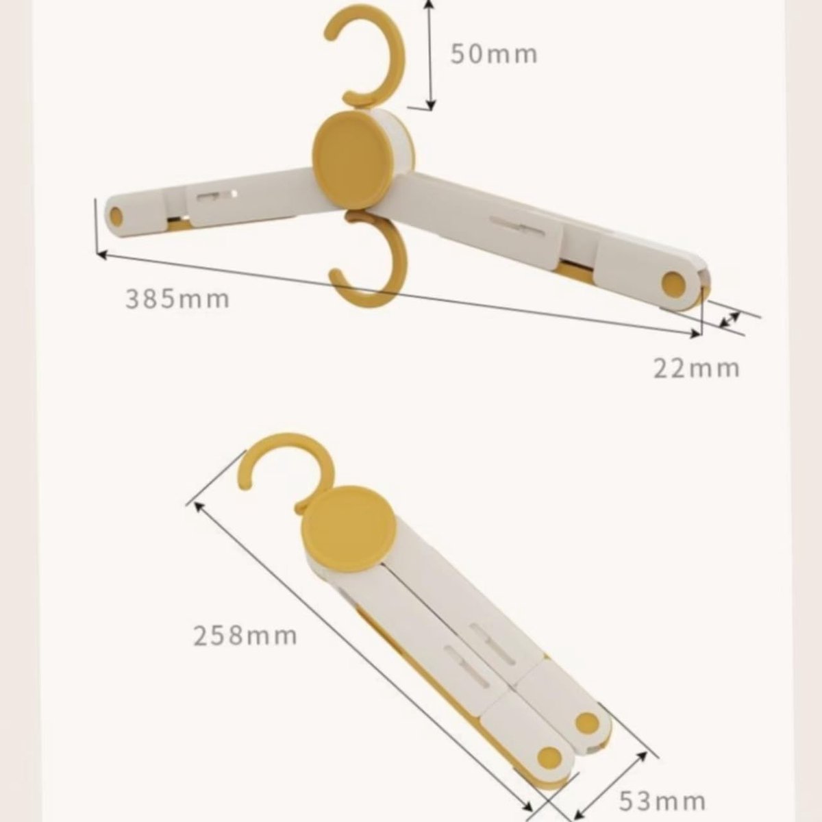 Clothes Rack - 5 pieces - Foldable clothes rack - Travel clothes rack - Shoe rack - Travel accessories - Suitable for camping, traveling and business trips (Vegetable) - Image 5