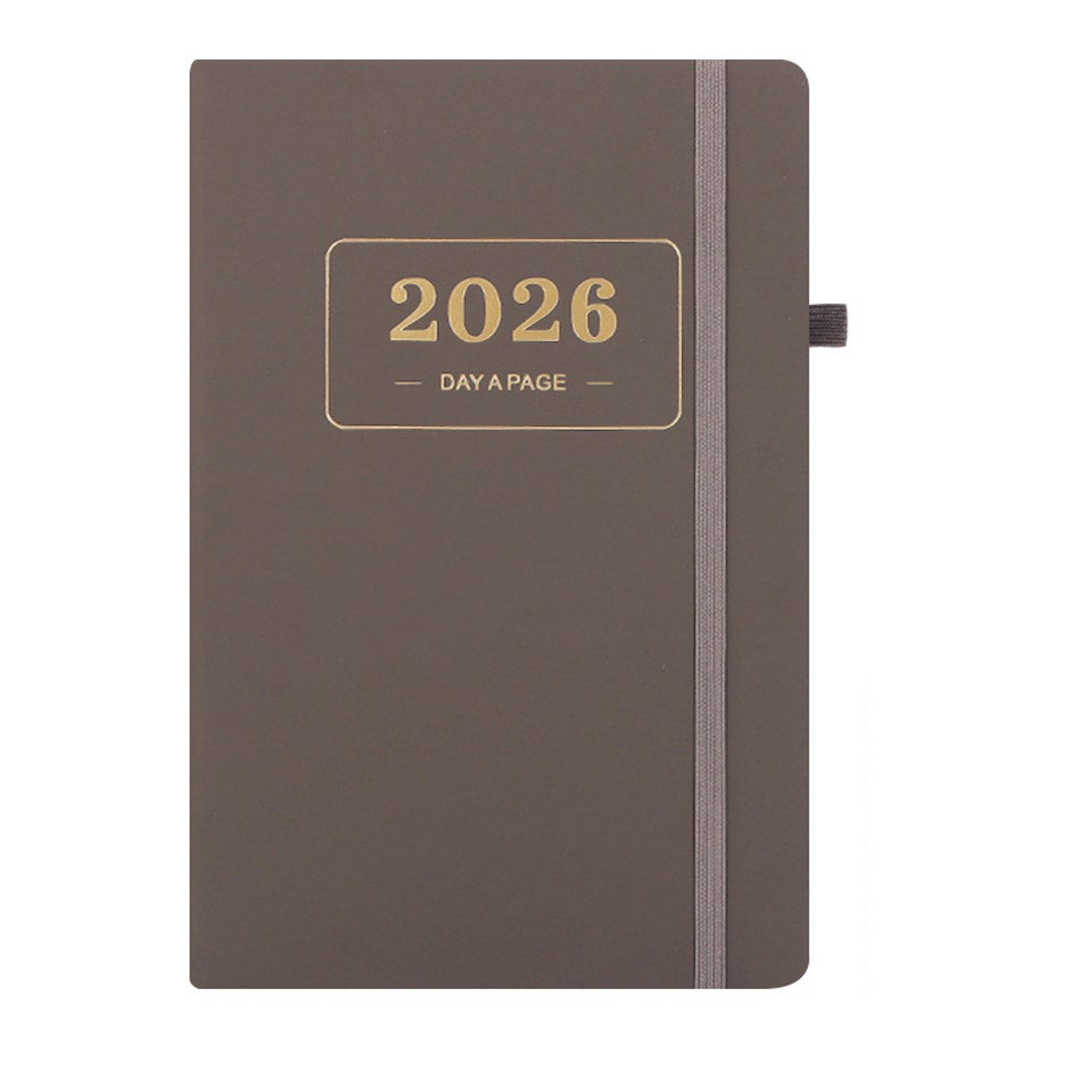 2026 Daily Planner – 2026 Adult Agenda – 1 Day on 1 Page – 365 Day Planner & Notebook – 14.0*20.8cm – Gray - Image 1