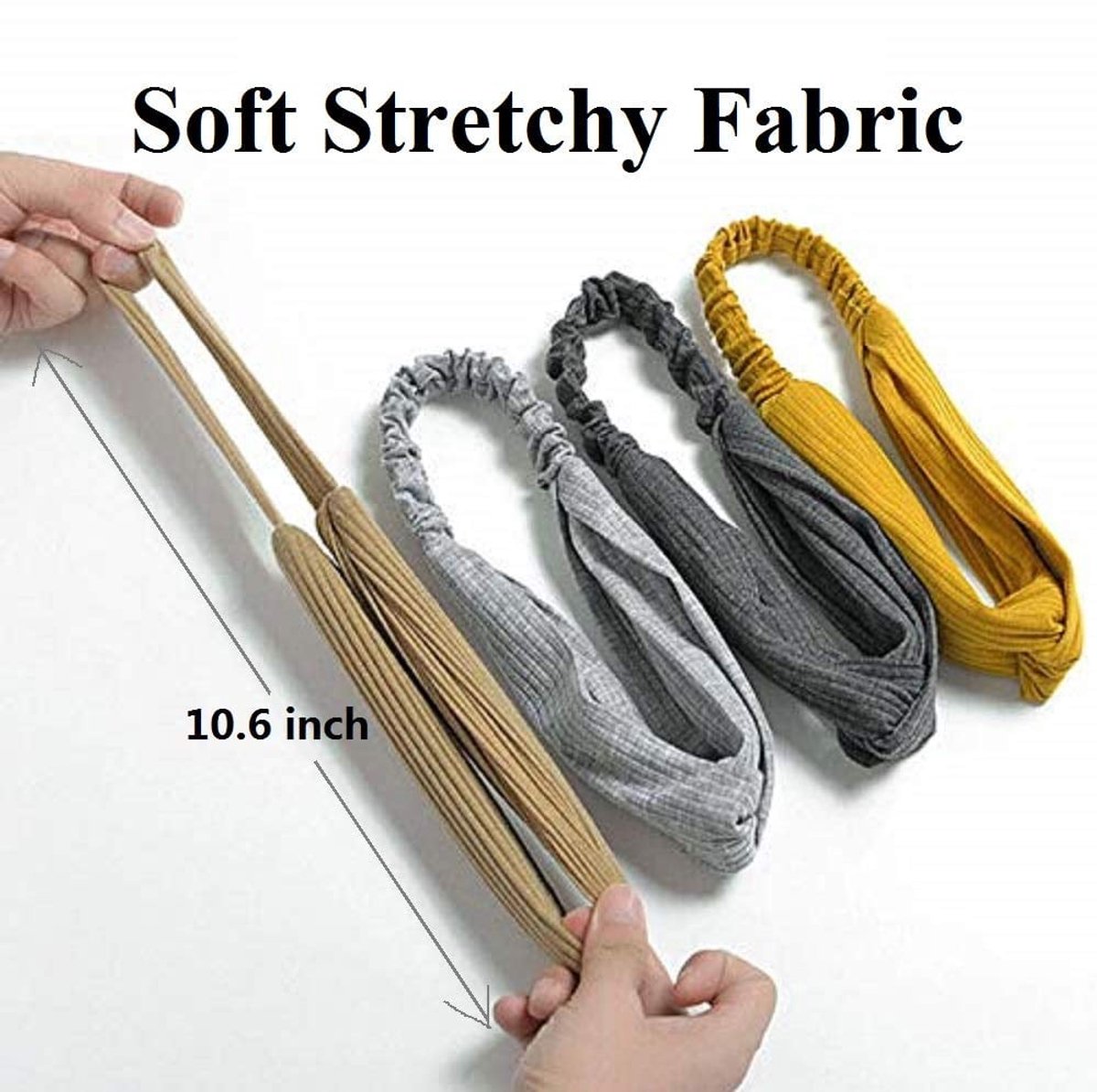 Hairbands - Set of 8 - Women's Hairbands - Twisted Elastic Hairbands - Plain Hairbands - Hair Accessories - Suitable for Girls, Sports and Yoga - Image 4