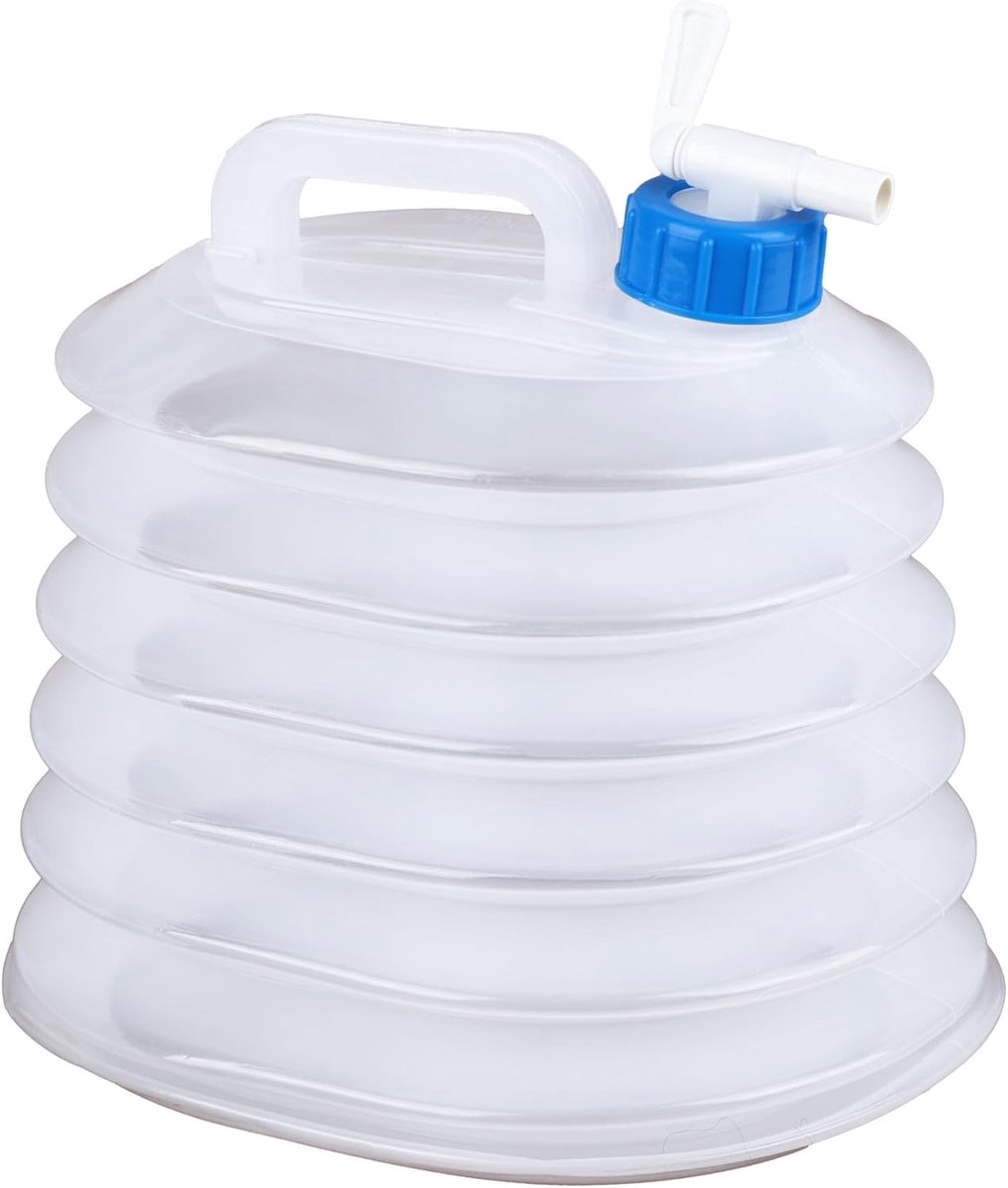 Camping Water Bag - Collapsible Water Bottle - Portable Water Bucket - 10 Liter Capacity - With Tap - Lightweight and Durable - Suitable for Camping, Hiking and Outdoor Adventures - Image 1