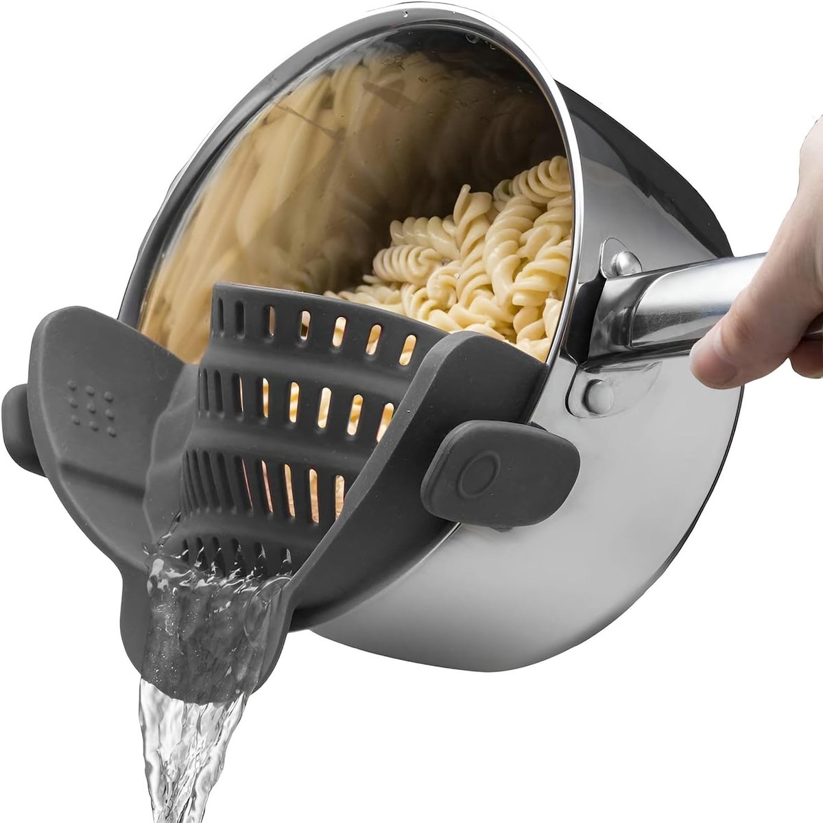 Water Filter - Cookware Filter - Pasta Drainer - Suitable for all cookware - Perfect for draining pasta, vegetables and fruit - Image 1