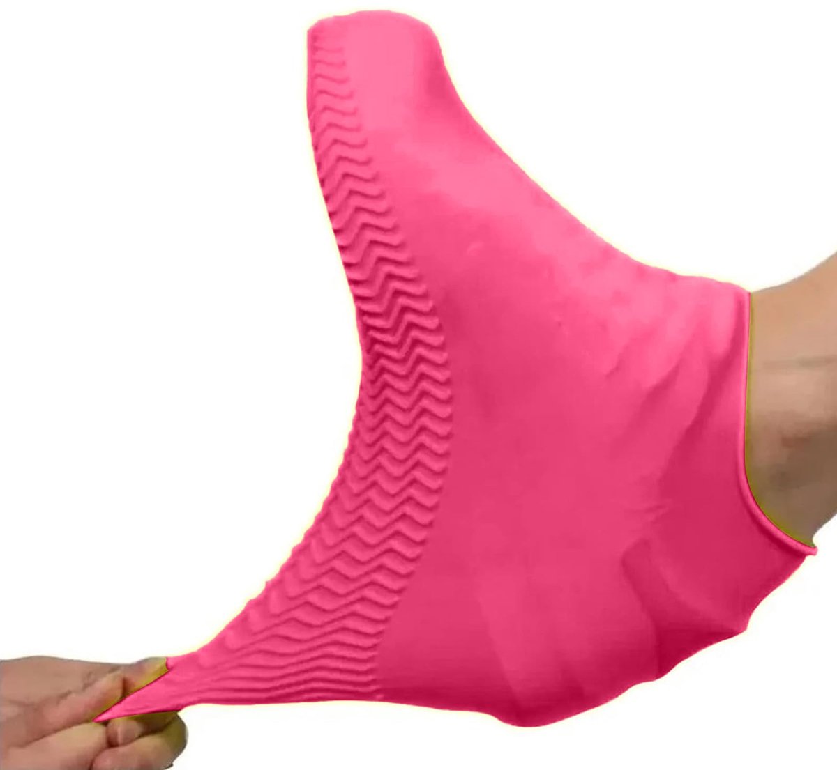 Overshoes - 1 Pair - Waterproof Silicone Overshoes - Reusable, Non-slip, Suitable for Outdoor Activities (Pink - Size L) - Image 2