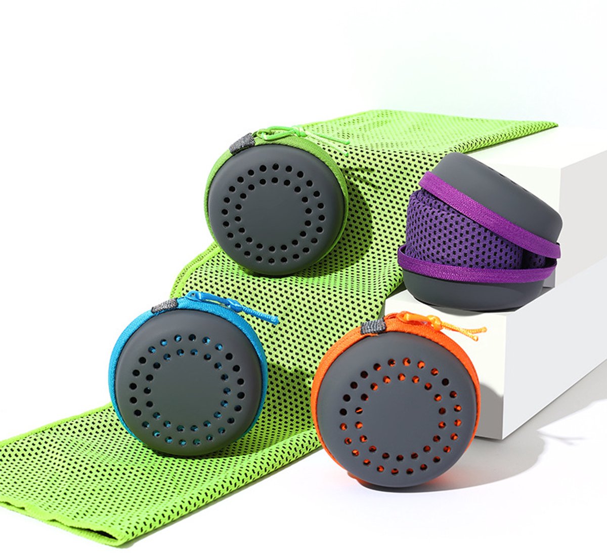 Cooling Towel for Summer & Sports - Quick-Drying & Cooling - Quick-Drying Towels - Cooling Towels for Running - With Storage Box - 30x60 cm (Children) Purple - Image 3