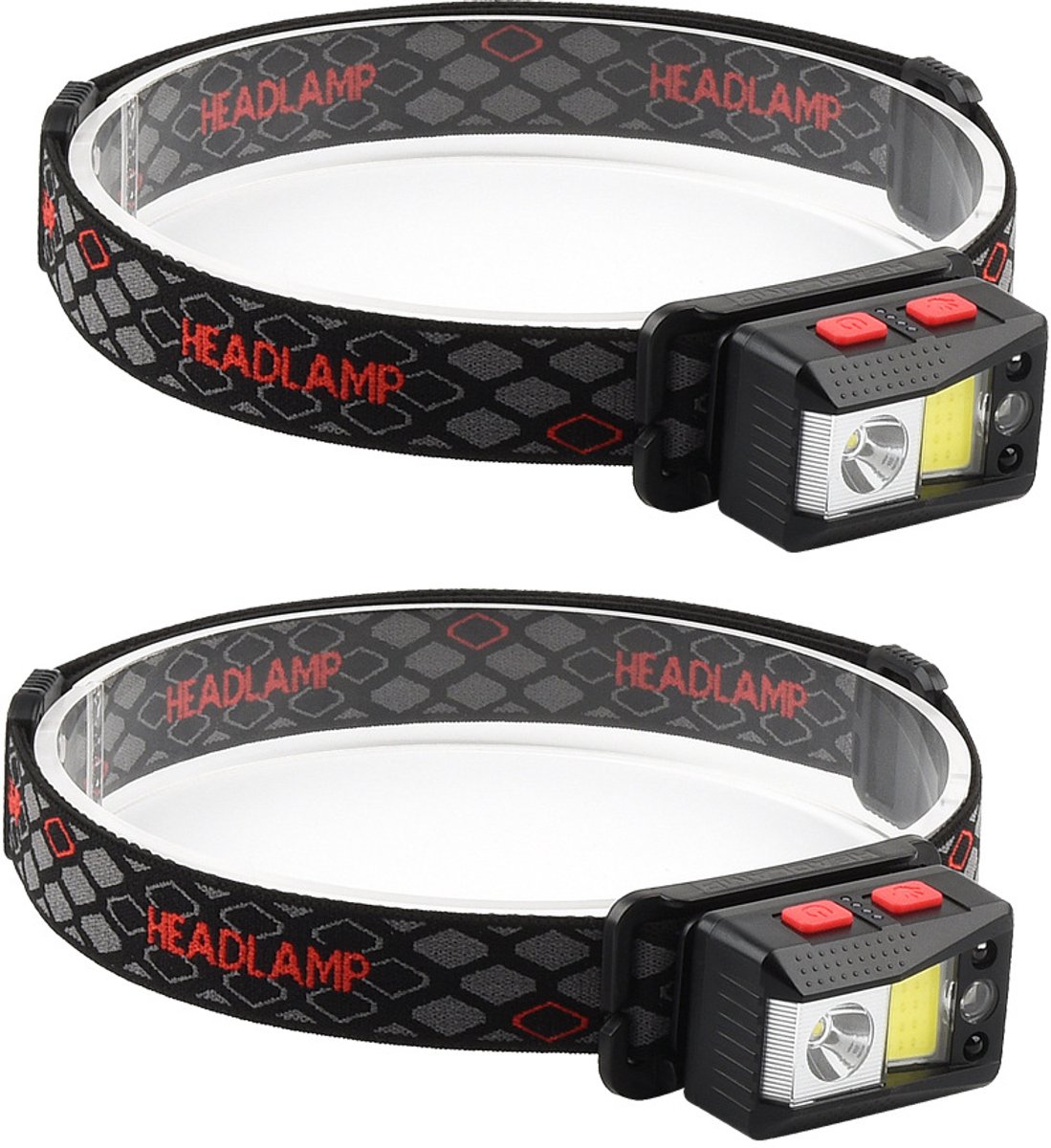 headlamp LED rechargeable - headlight - outdoor bicycle lamp - rechargeable night light - high-intensity LED headlamp - gaze sensor - COB headlamp - Image 1