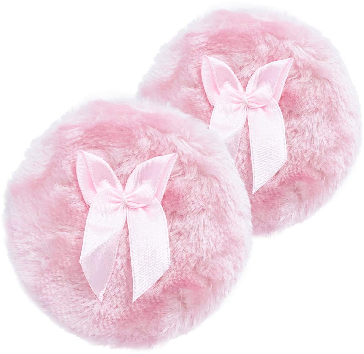 Powder Puff - 2 pieces - 8.9 cm - Make up sponges - Soft powder puff - Washable and reusable - For wet and dry application - Image 1