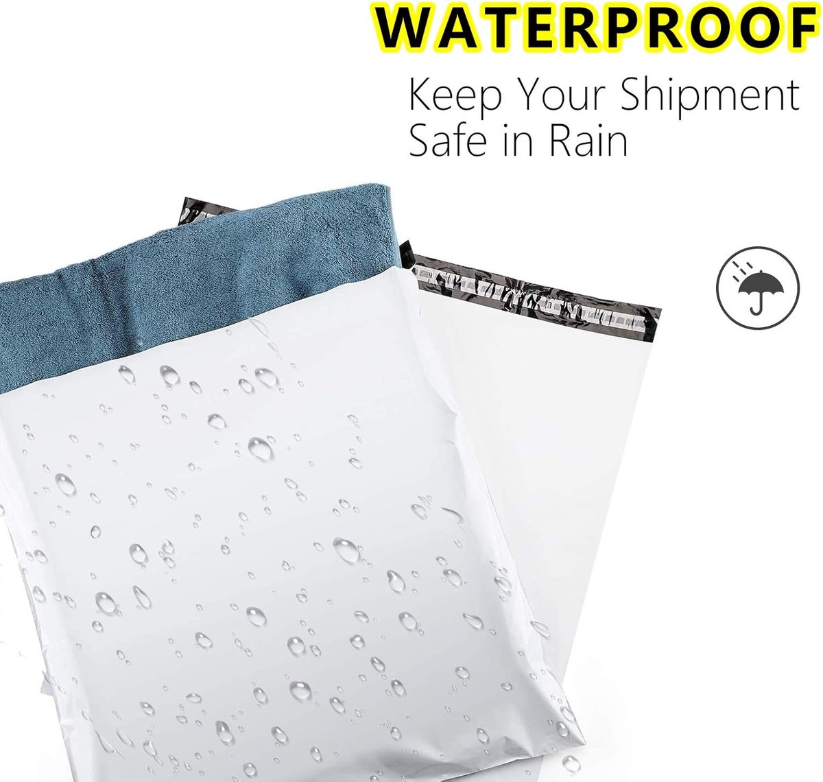 100-pack - Lightweight - High Strength - Logistics Packaging Bags - Self-Adhesive - Waterproof (32*45cm) - Image 6