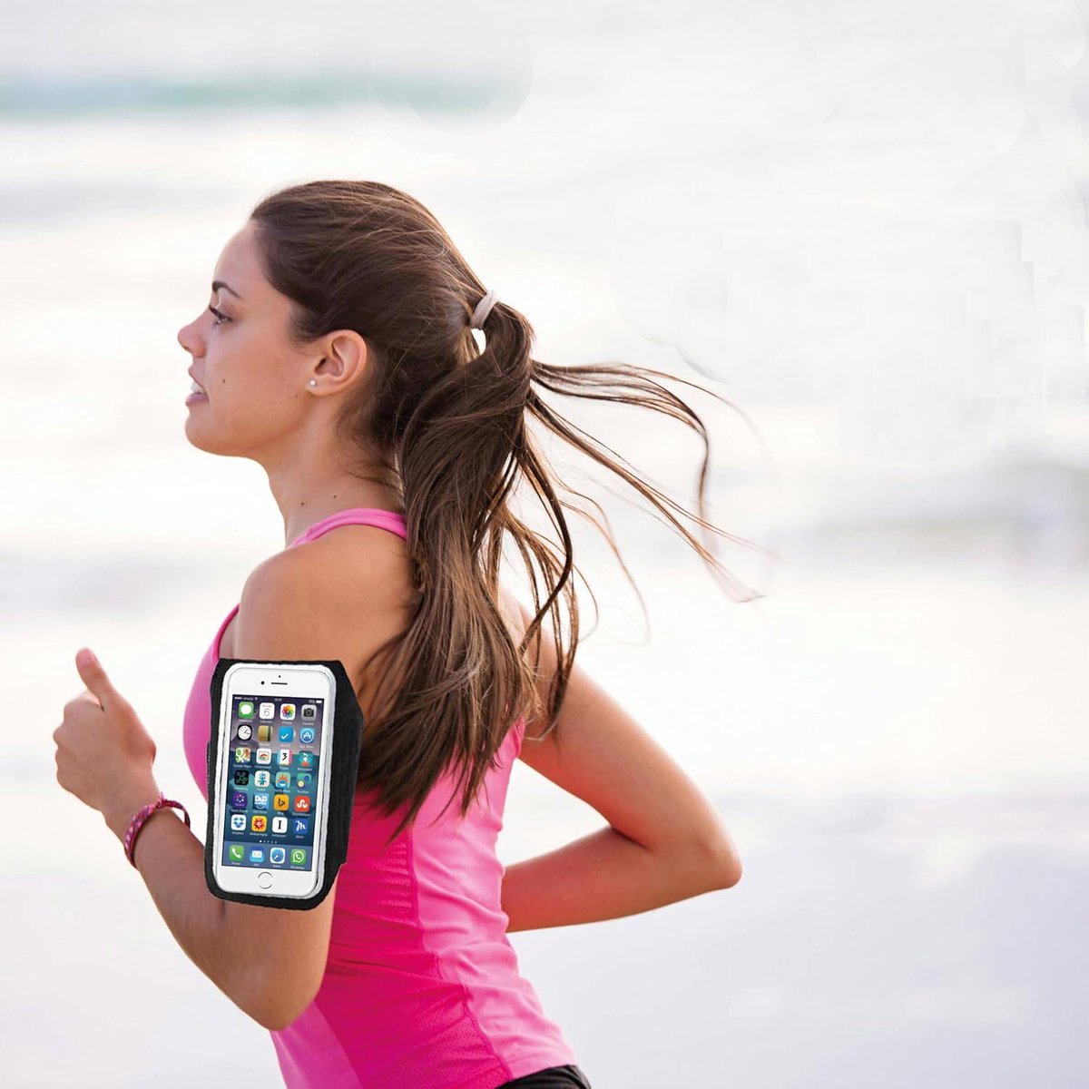 Phone Holder for Running - Running Armband - Suitable for phones up to 6.5 inches - Lightweight and universal phone holder for running, fitness and jogging - Image 2