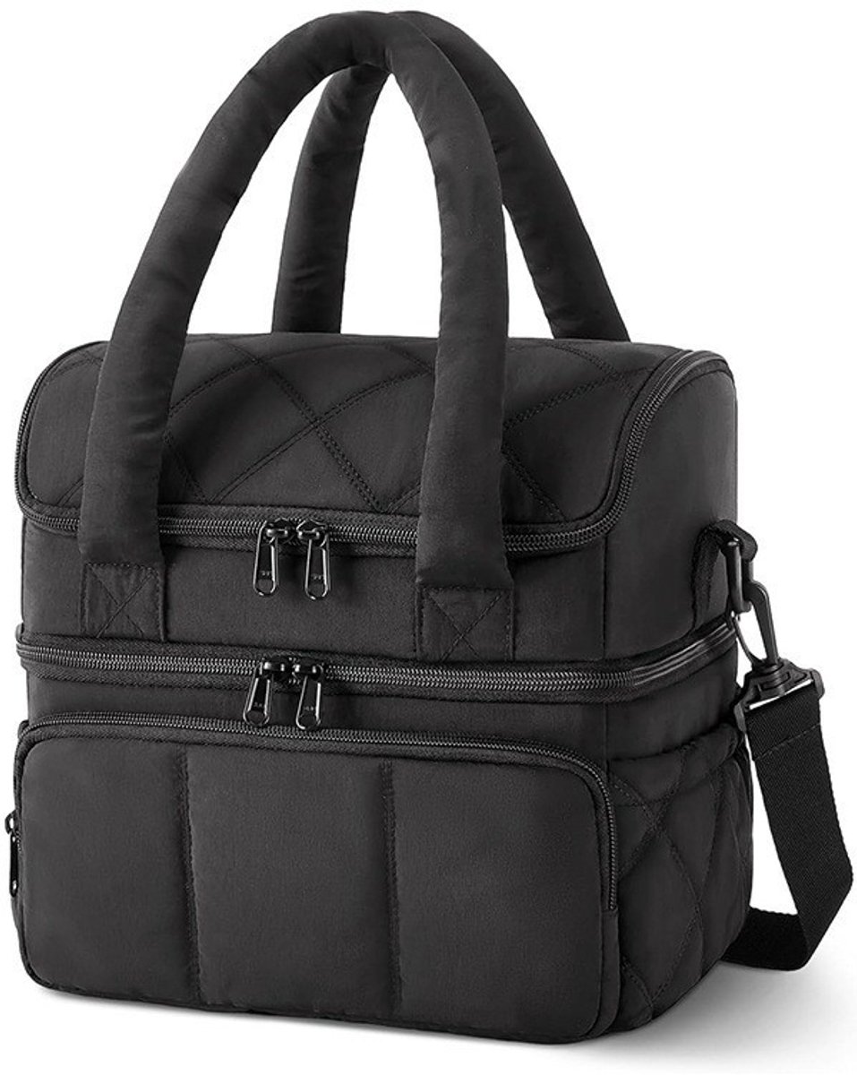 Cooler Bags - Lunch Bag - Handle Strap - Cooler Bag - Lunch Bag - Insulated Cooler Bag - Picnic Bag - Suitable for work, office, travel and picnics（Black） - Image 1