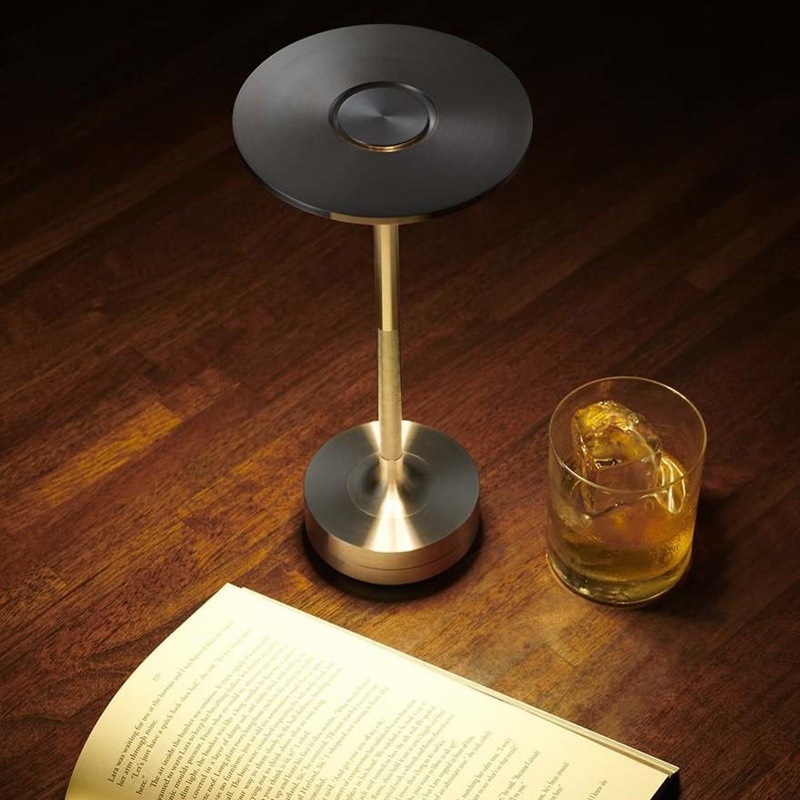 Cordless Table Lamp, Dimmable, Metal, USB Rechargeable - Image 1