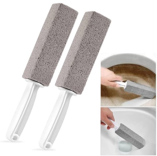 Toilet brush - Pumice stone Toilet brush - Toilet bowl cleaner - Cleaning - 2-pack - Image 1