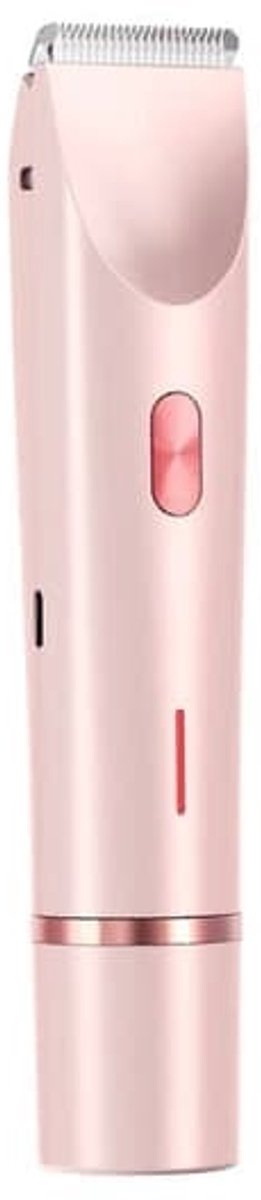 Women's Trimmer - Waterproof Electric Shaver - C-Type - Pink - 2-in-1 - Image 1