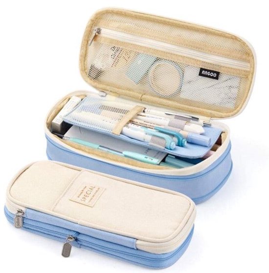 Large Pencil Case - School and Office Pencil Case - Unisex - Multi-layered - Simple - Image 1