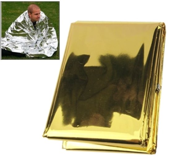 Survival Blanket Emergency Blanket - Windproof Lightweight Blanket - 2-Pack - Outdoor Sports - Image 1