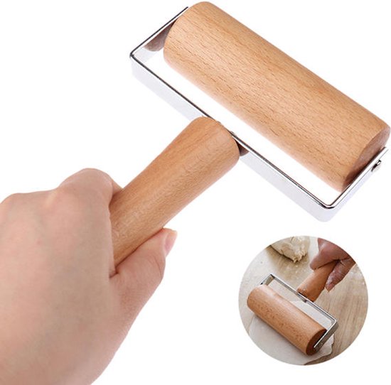Rolling pin - Wooden - Pizza - Pasta - Hand dough maker - Baking utensils - Image 1