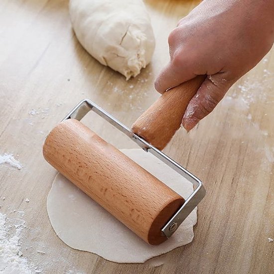 Rolling pin - Wooden - Pizza - Pasta - Hand dough maker - Baking utensils - Image 2