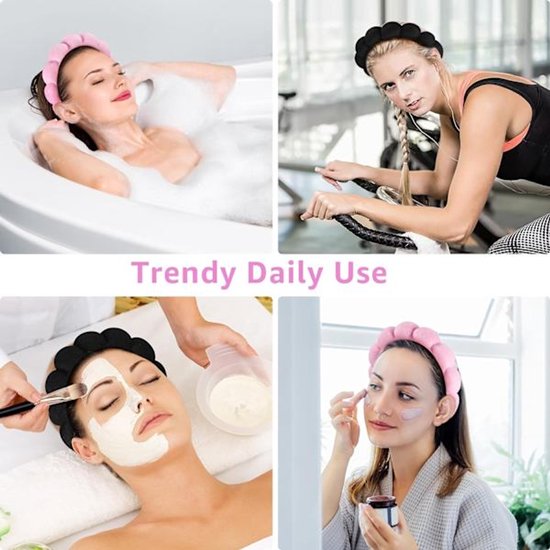 Headband - for face washing or facial care - Headband - Soft cosmetic headband for face washing, facial mask and skin care - Image 5