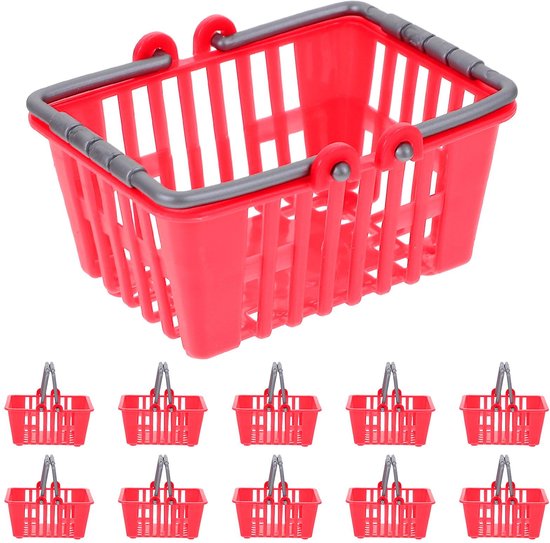 Children's shopping basket set 12-piece - small toys - shopping basket - model - children's play house - play ornaments - Image 1