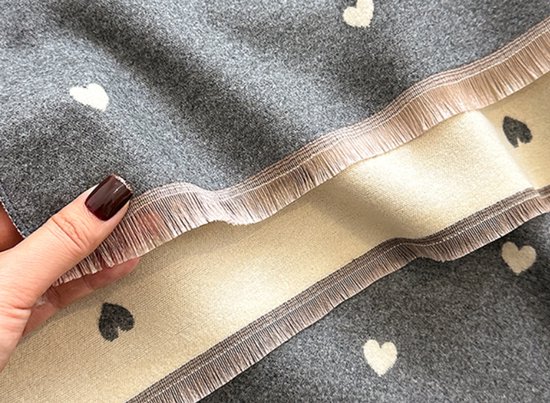 Women's scarf - Long scarf - Double-sided warm blanket - Suitable for spring, autumn and winter - 185*65cm - Pink - Image 3