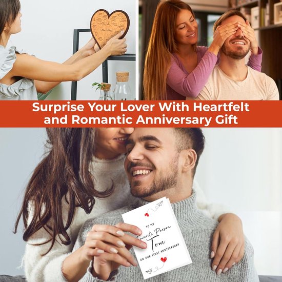 Heart-shaped puzzle - a wooden gift for a first anniversary - perfect for a boyfriend/girlfriend or husband/wife. - Image 5