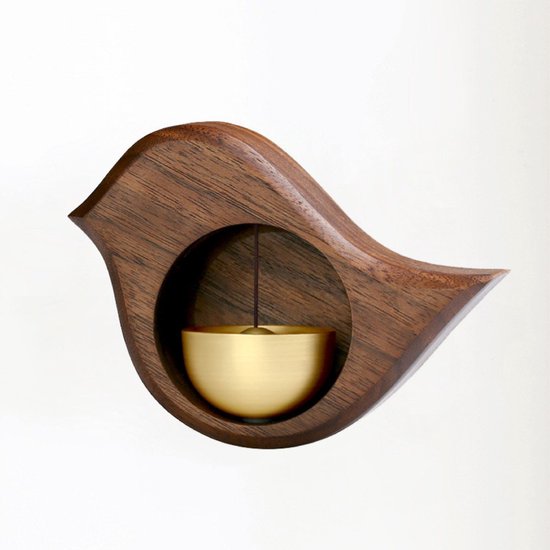 Wind chime - Magnetic wind chime - Wooden doorbell - Wooden shop bell - For opening doors (Bird) - Image 1