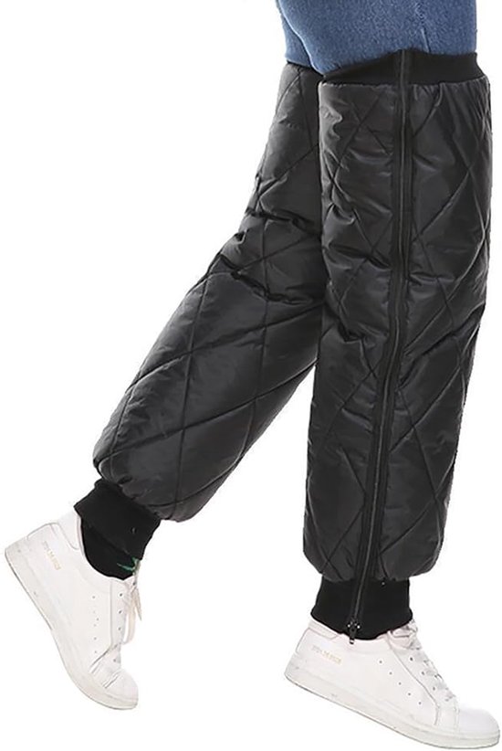 Insulated leg protectors for motorcycle riding - Windproof and waterproof leg protectors - Warm knee protectors for skiing and motorcycling in winter - Image 1