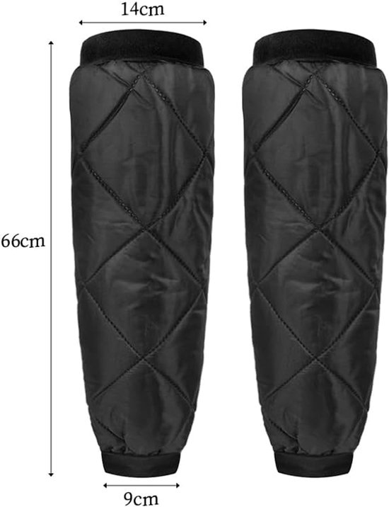 Insulated leg protectors for motorcycle riding - Windproof and waterproof leg protectors - Warm knee protectors for skiing and motorcycling in winter - Image 2