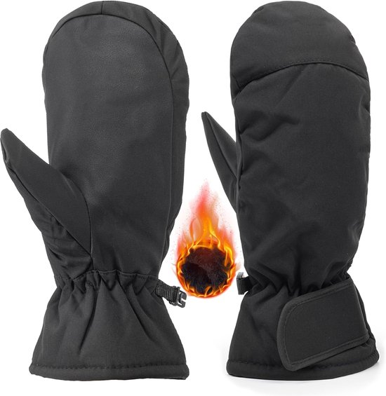 Gloves - Winter ski gloves for men and women - Non-slip - Thick - Warm - Waterproof - Suitable for cycling in cold weather - Sizes S/M - Image 1