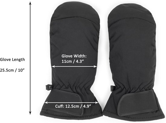 Gloves - Winter ski gloves for men and women - Non-slip - Thick - Warm - Waterproof - Suitable for cycling in cold weather - Sizes S/M - Image 5