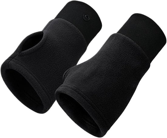 Gloves - Half-finger gloves - Warm winter gloves - Suitable for commuting, office work and driving - Black - Image 1